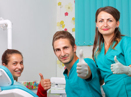 Dentist and team