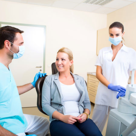 Employees with Dentist Patient